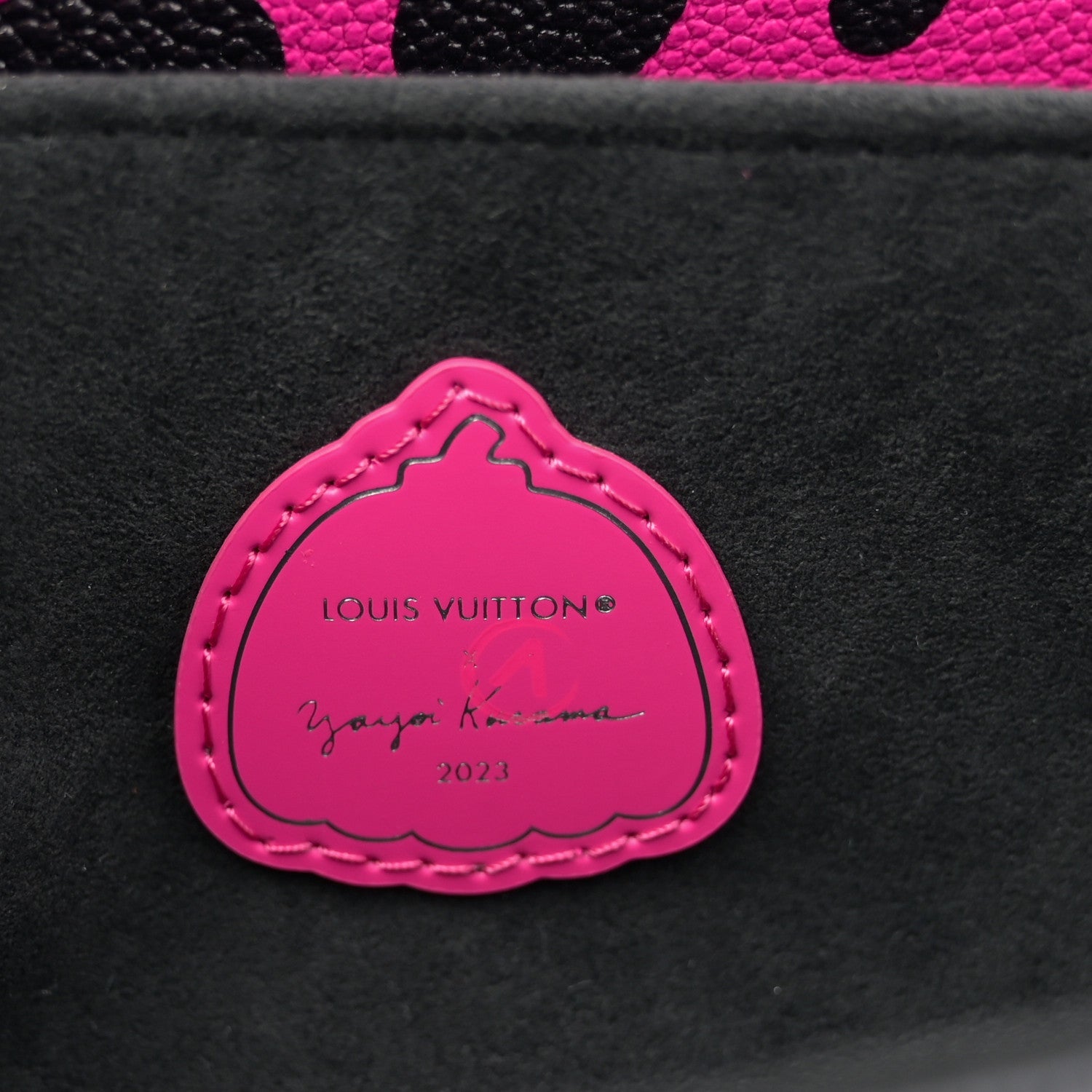 Louis Vuitton LV x YK Empreinte Monogram Giant Pochette Metis Black Fuchsia