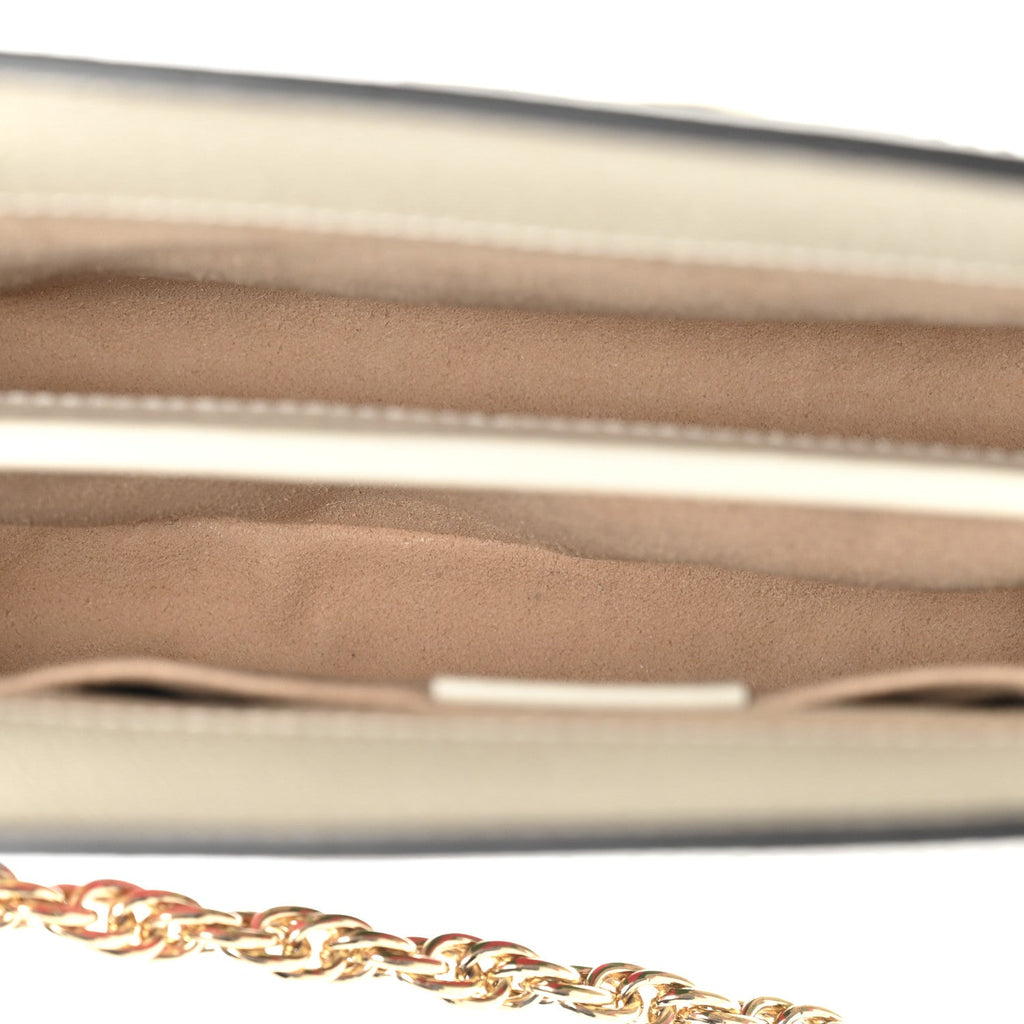 Gucci GG Supreme Monogram Flora Web Small Ophidia Chain Shoulder Bag White