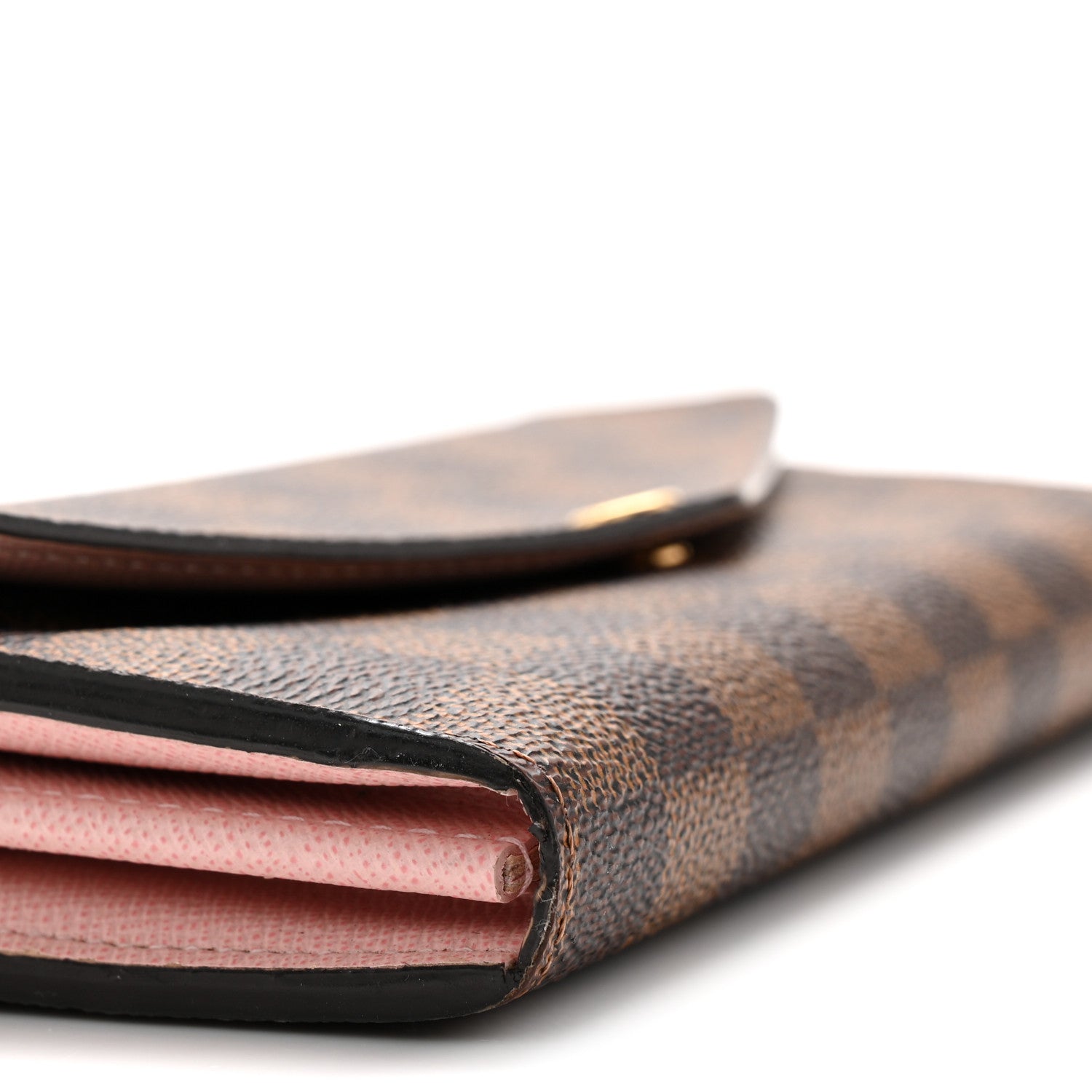 Louis Vuitton Damier Ebene Sarah Wallet NM Rose Ballerine