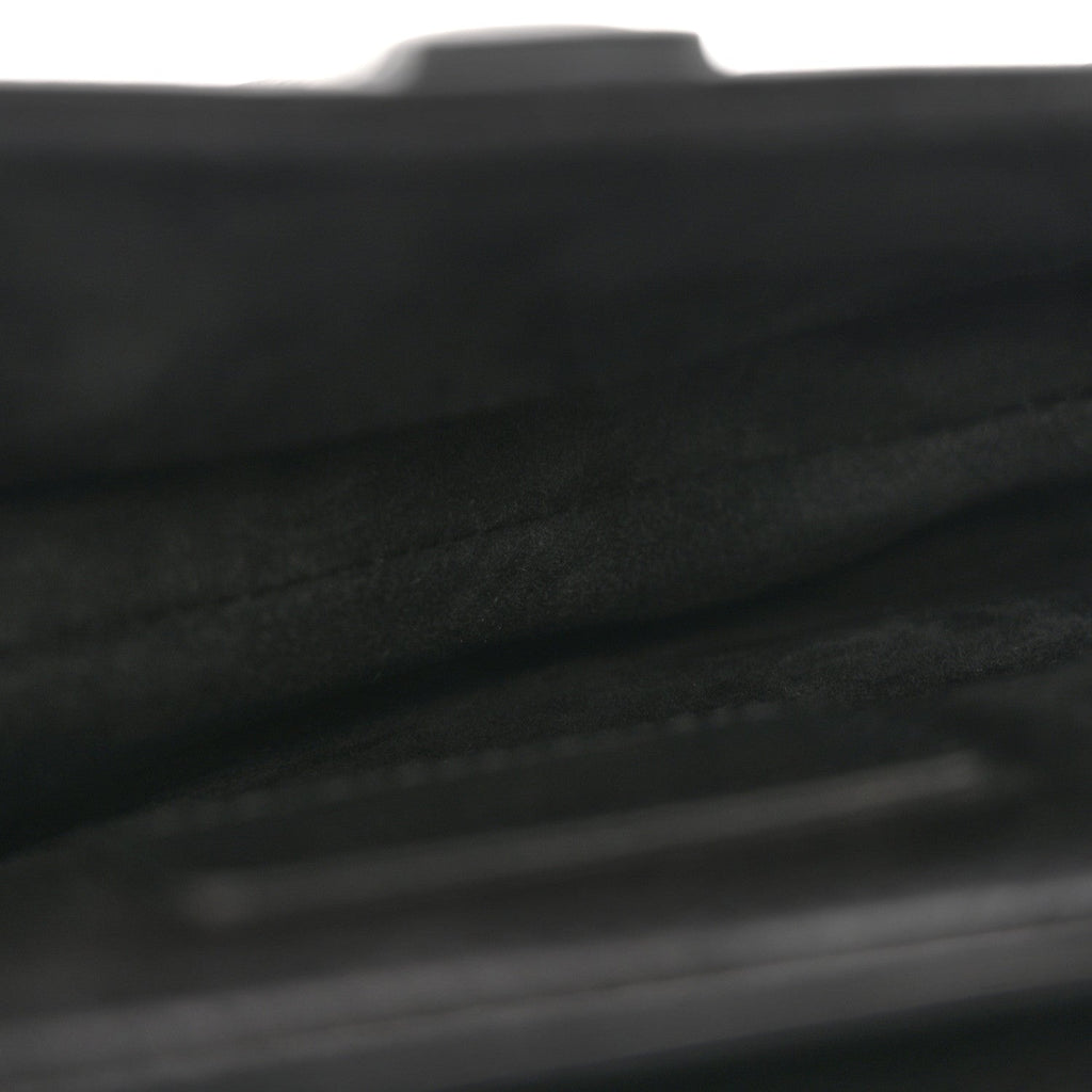 Christian Dior Grained Calfskin Mini Saddle Bag Black