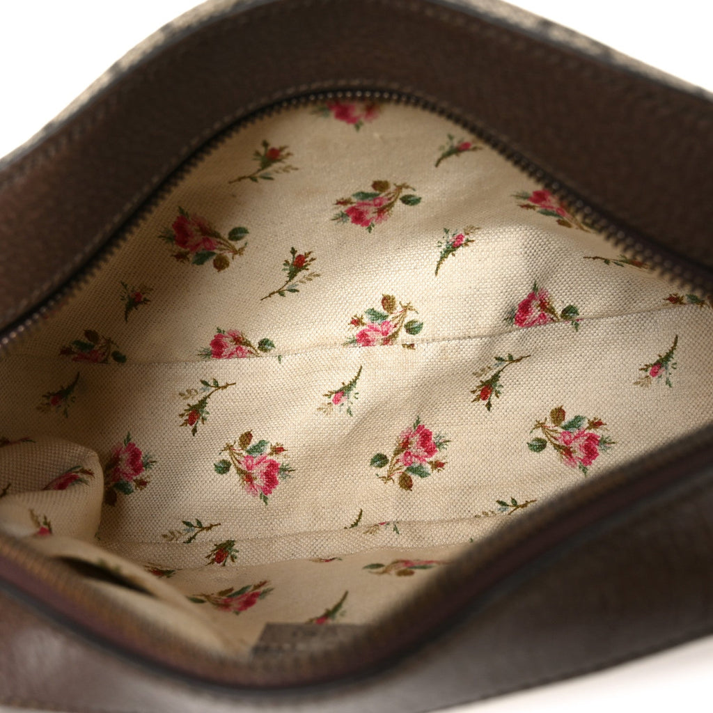 Gucci GG Supreme Monogram Web Neo Vintage Shoulder Bag Beige New Acero Crop