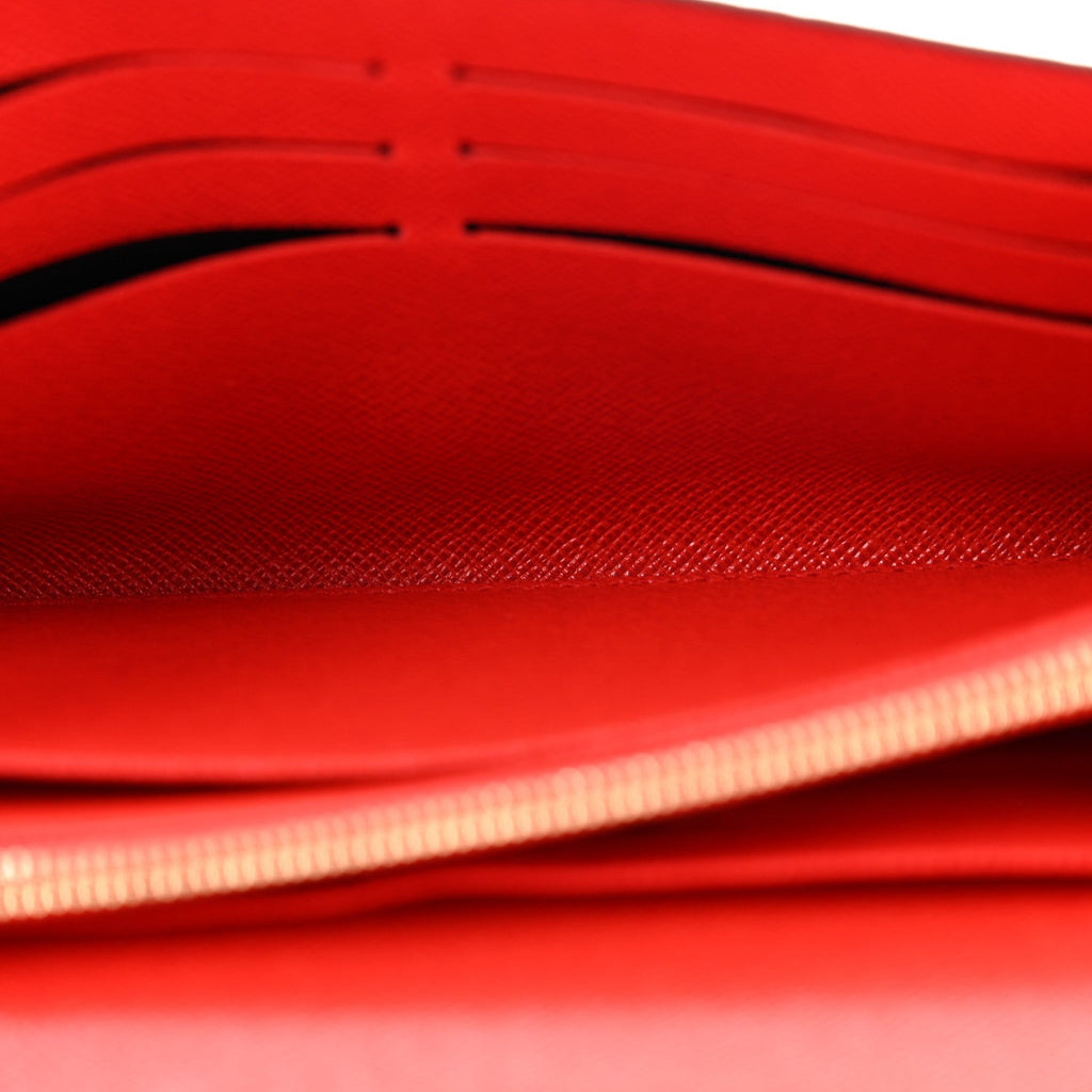 Louis Vuitton Monogram Sarah Wallet NM Coquelicot