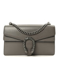 Gucci Pebbled Calfskin Small Dionysus Shoulder Bag Dusty Grey