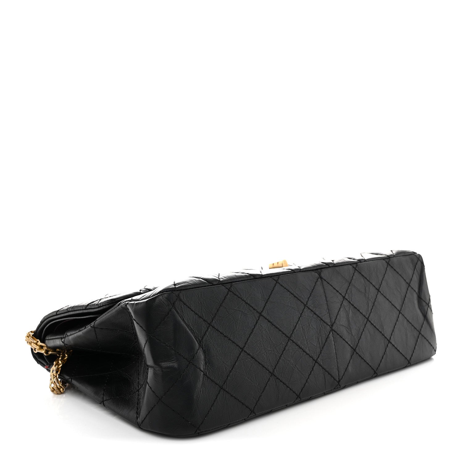 Chanel Aged Calfskin Quilted 2.55 Reissue 227 Flap Black