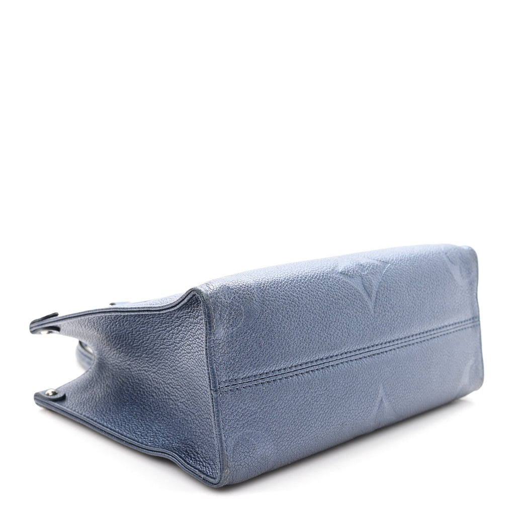 Louis Vuitton Metallic Empreinte Monogram Giant Onthego PM Navy Nacre