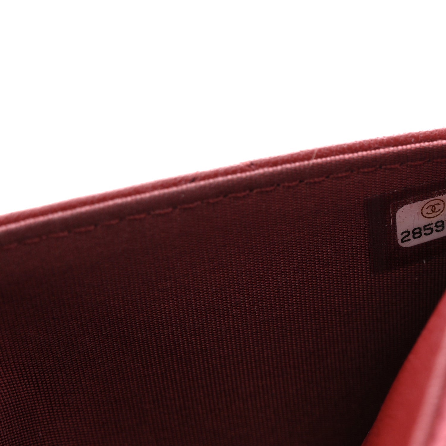 Chanel Lambskin Quilted Infinity Wallet On Chain WOC Burgundy