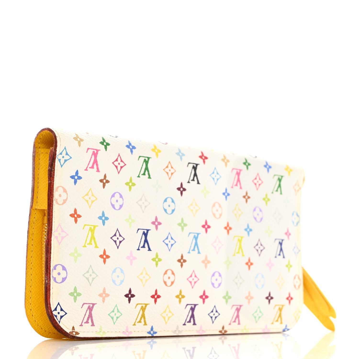 Louis Vuitton Monogram Multicolor Insolite Wallet White Citron