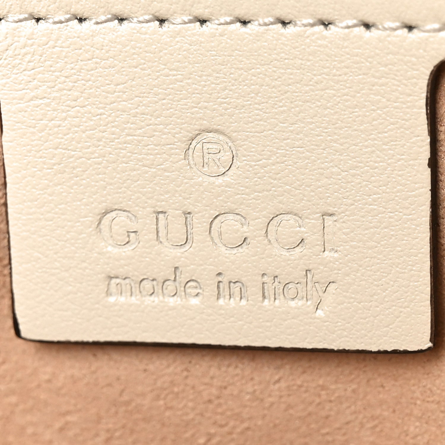Gucci Calfskin Matelasse Small GG Marmont Shoulder Bag White