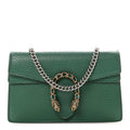 Gucci Dollar Calfskin Crystal Super Mini Dionysus Shoulder Bag Emerald