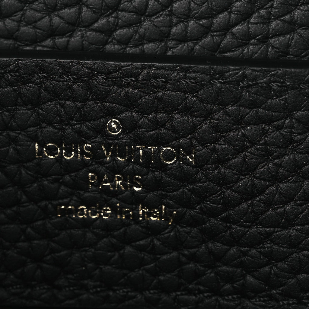 Louis Vuitton Taurillon Mini Capucines Black