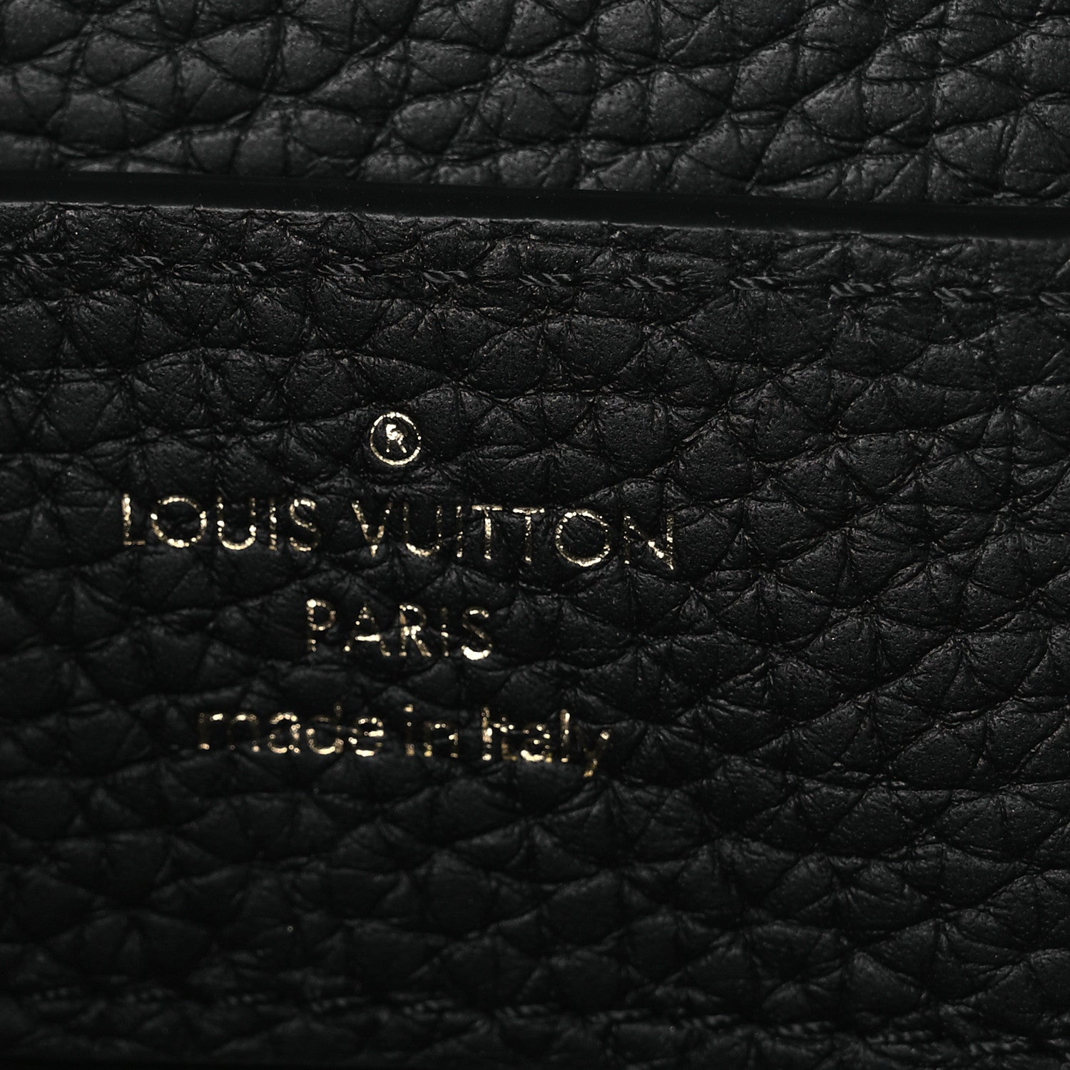 Louis Vuitton Taurillon Mini Capucines Black