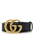 Gucci Calfskin Double G 30mm Belt 75 30 Black