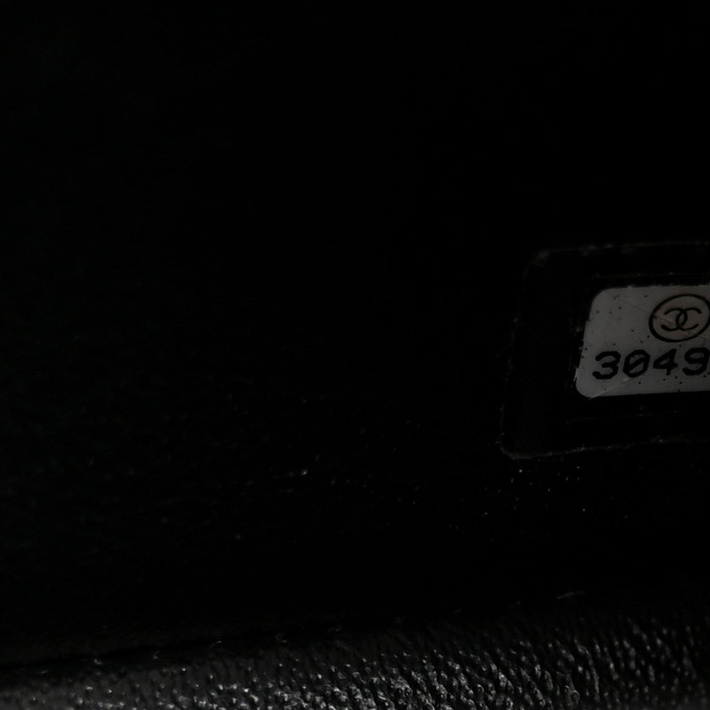 Chanel Lambskin Quilted Mini Rectangular Flap Black