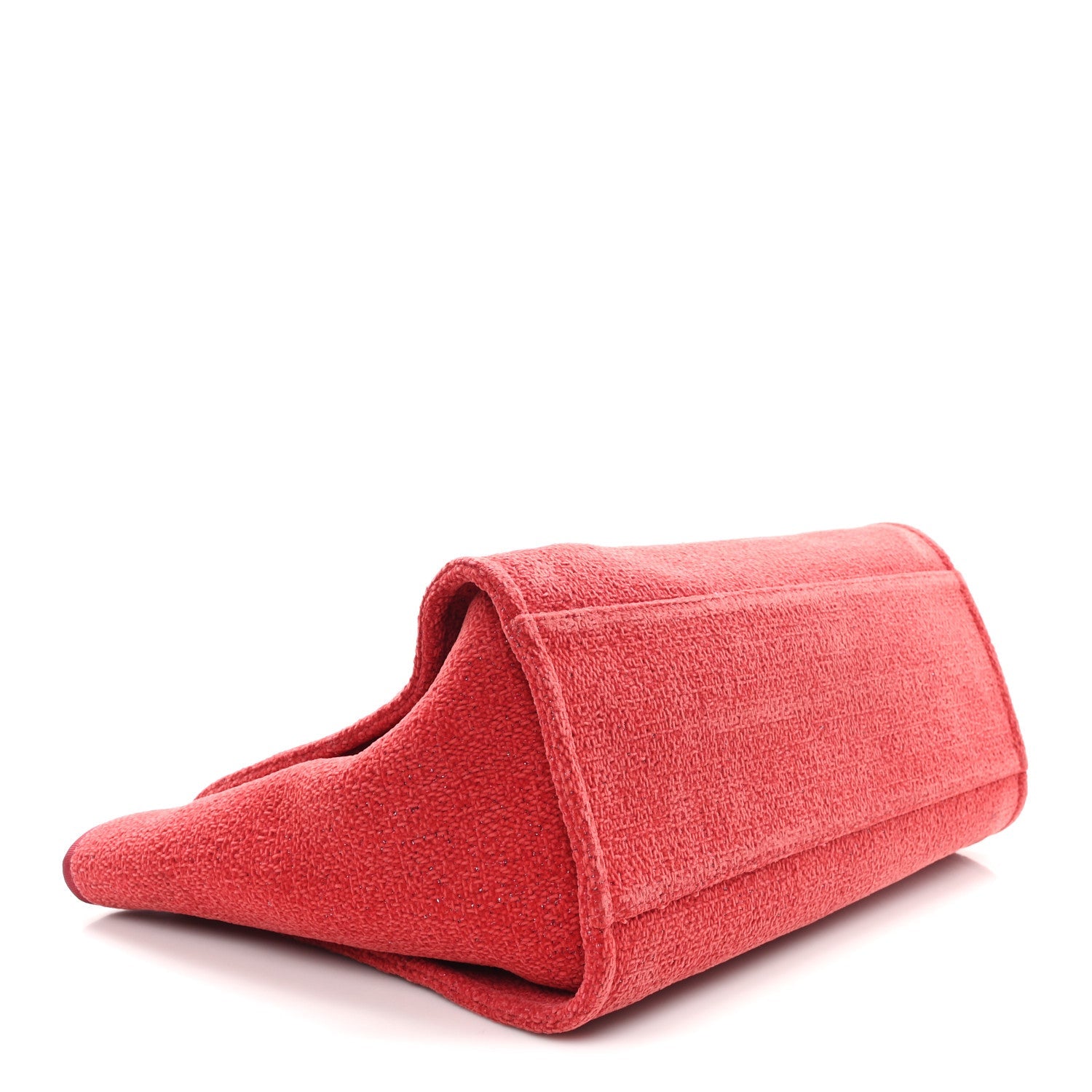 Chanel Lurex Boucle Medium Deauville Tote Red