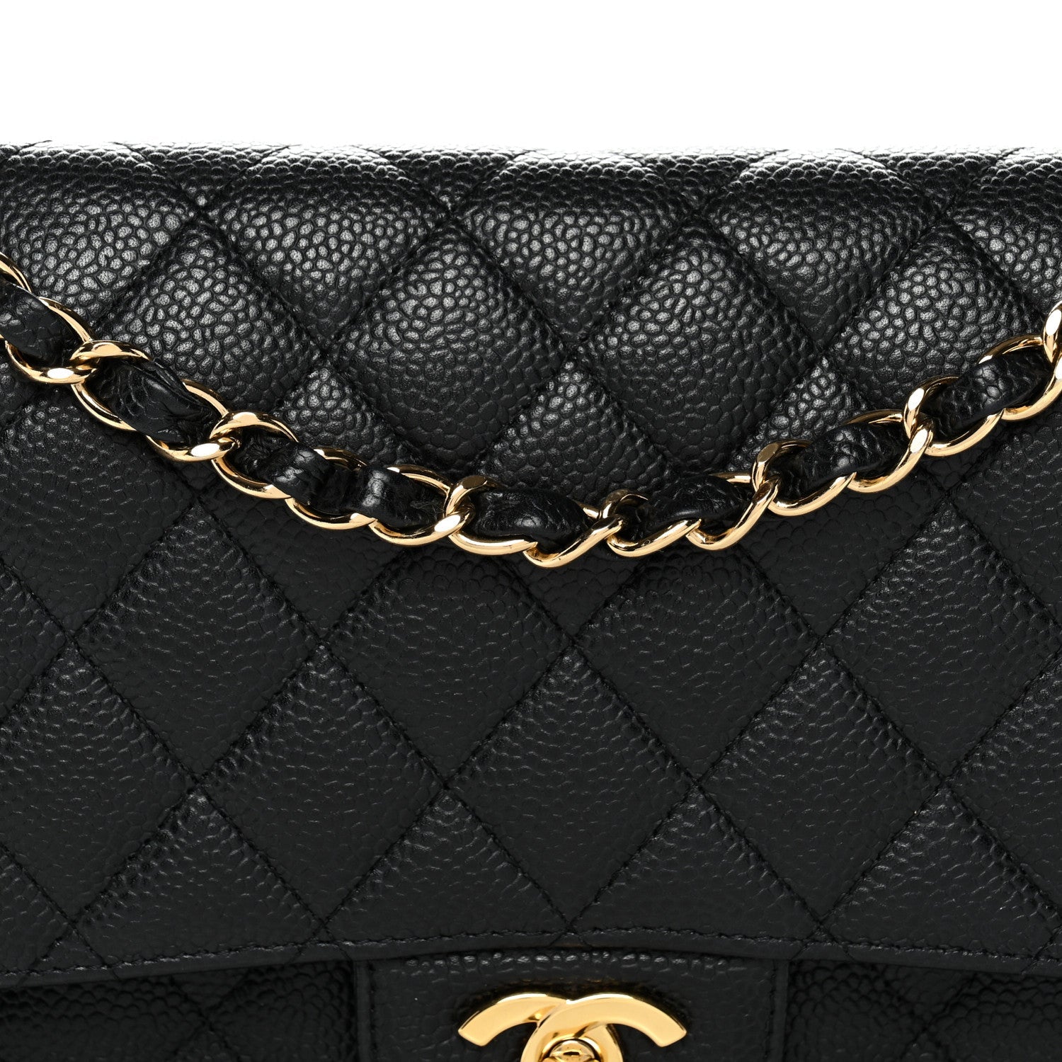 Chanel Caviar Quilted Medium Double Flap Black