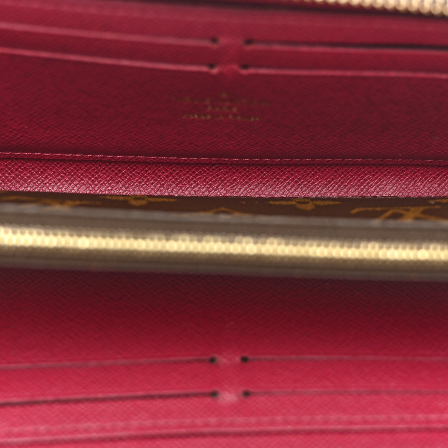 Louis Vuitton Monogram Clemence Wallet Fuchsia