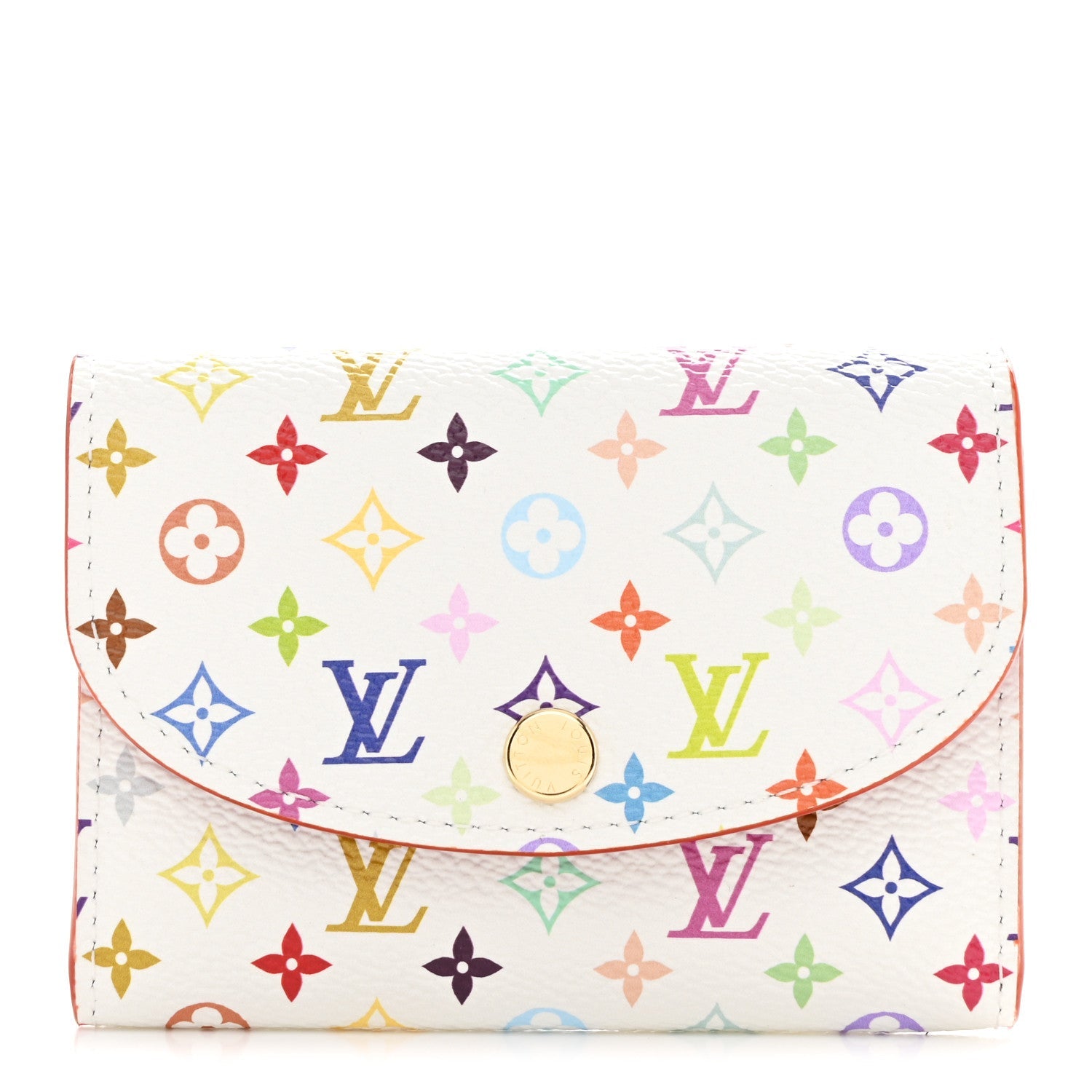 Louis Vuitton LV X TM Monogram Multicolor Rosalie Coin Purse White Kawaii Pink