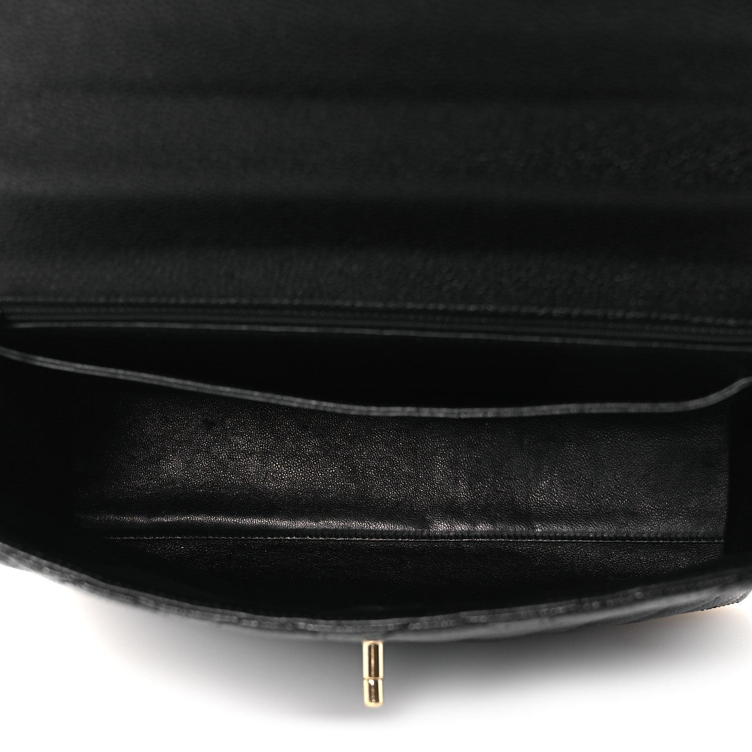 Chanel Caviar Quilted Jumbo Kelly Flap Black