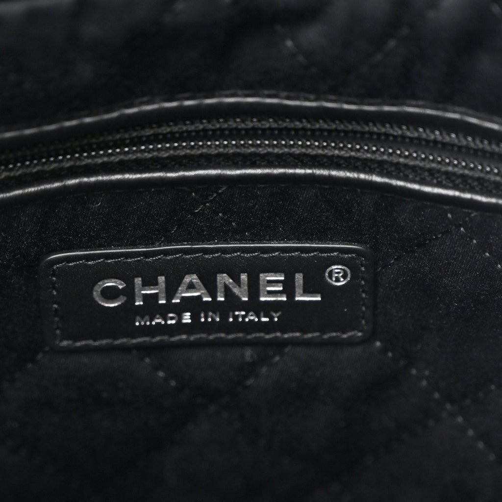 Chanel Shiny Calfskin Quilted Small Chanel 22 Black