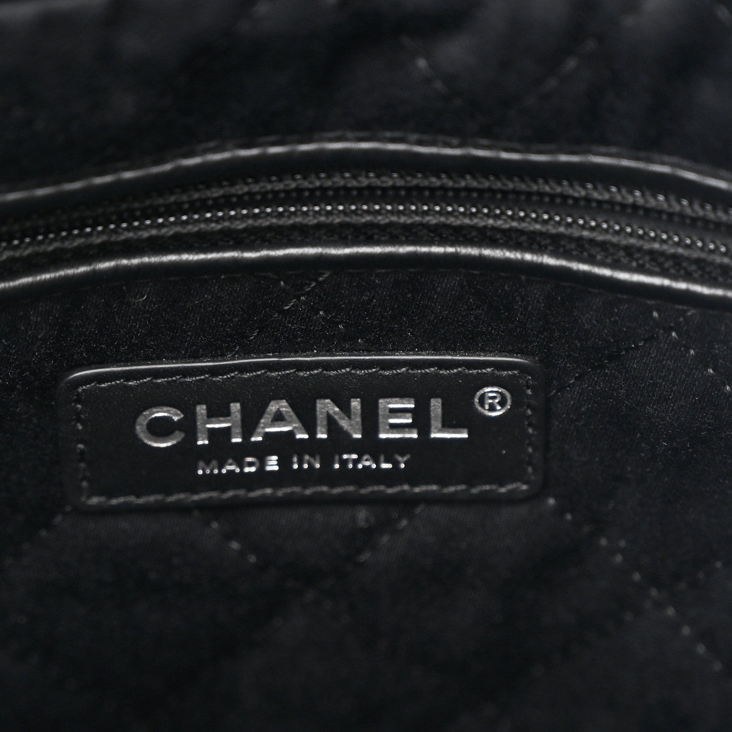 Chanel Shiny Calfskin Quilted Small Chanel 22 Black