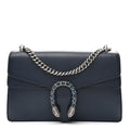 Gucci Dollar Calfskin Crystal Small Dionysus Shoulder Bag Blue Agata Montana Sapphire