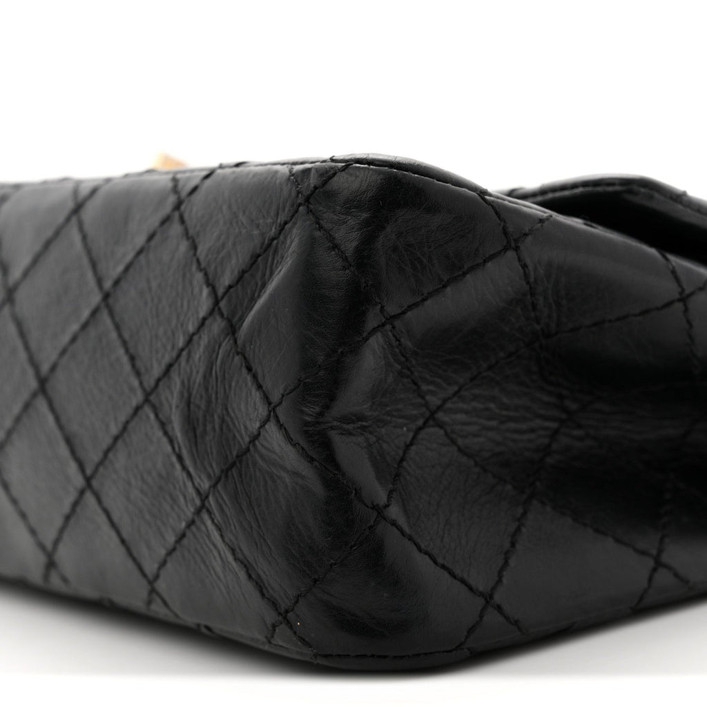 Chanel Aged Calfskin Quilted 2.55 Reissue 225 Flap Black