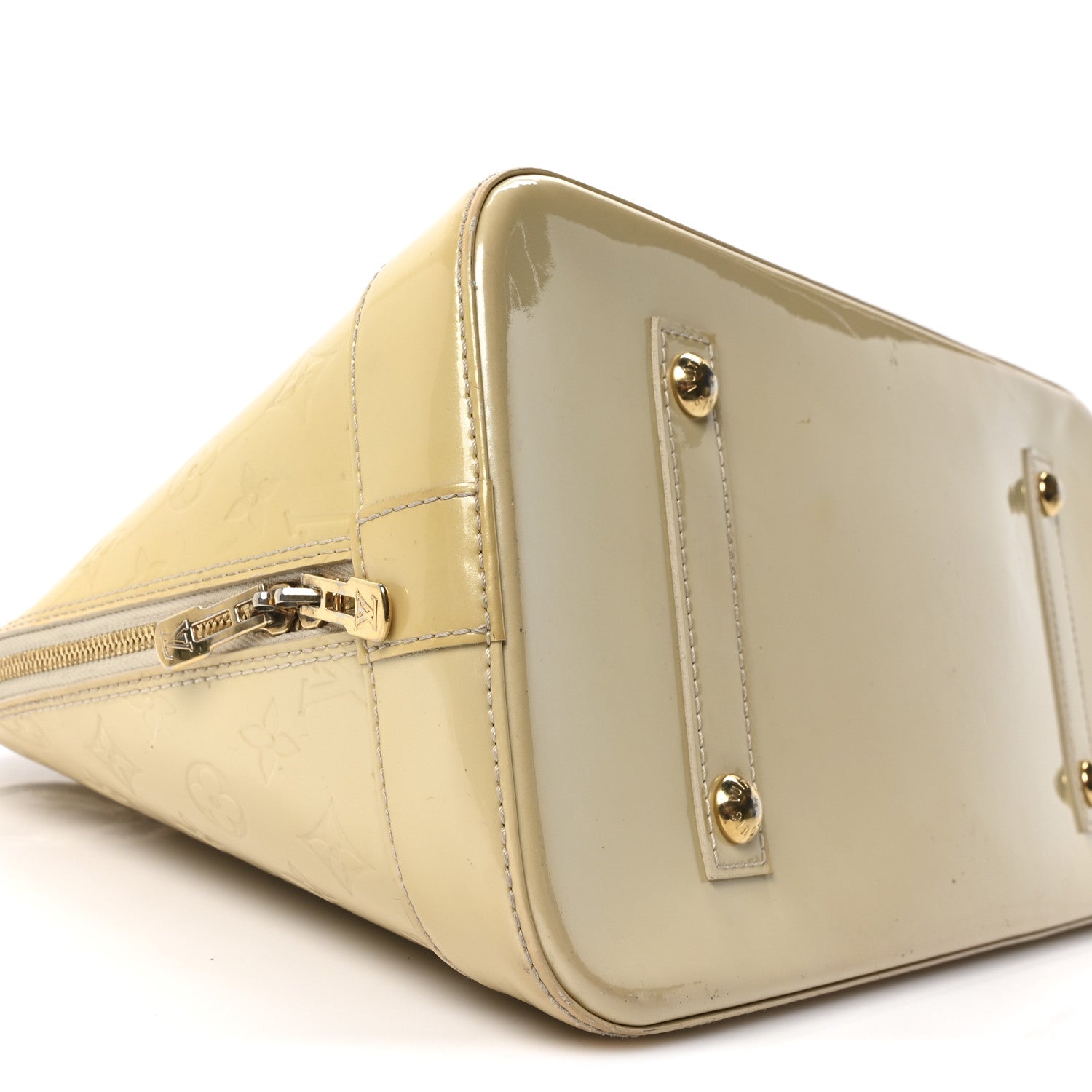 Louis Vuitton Vernis Alma GM Blanc Corail
