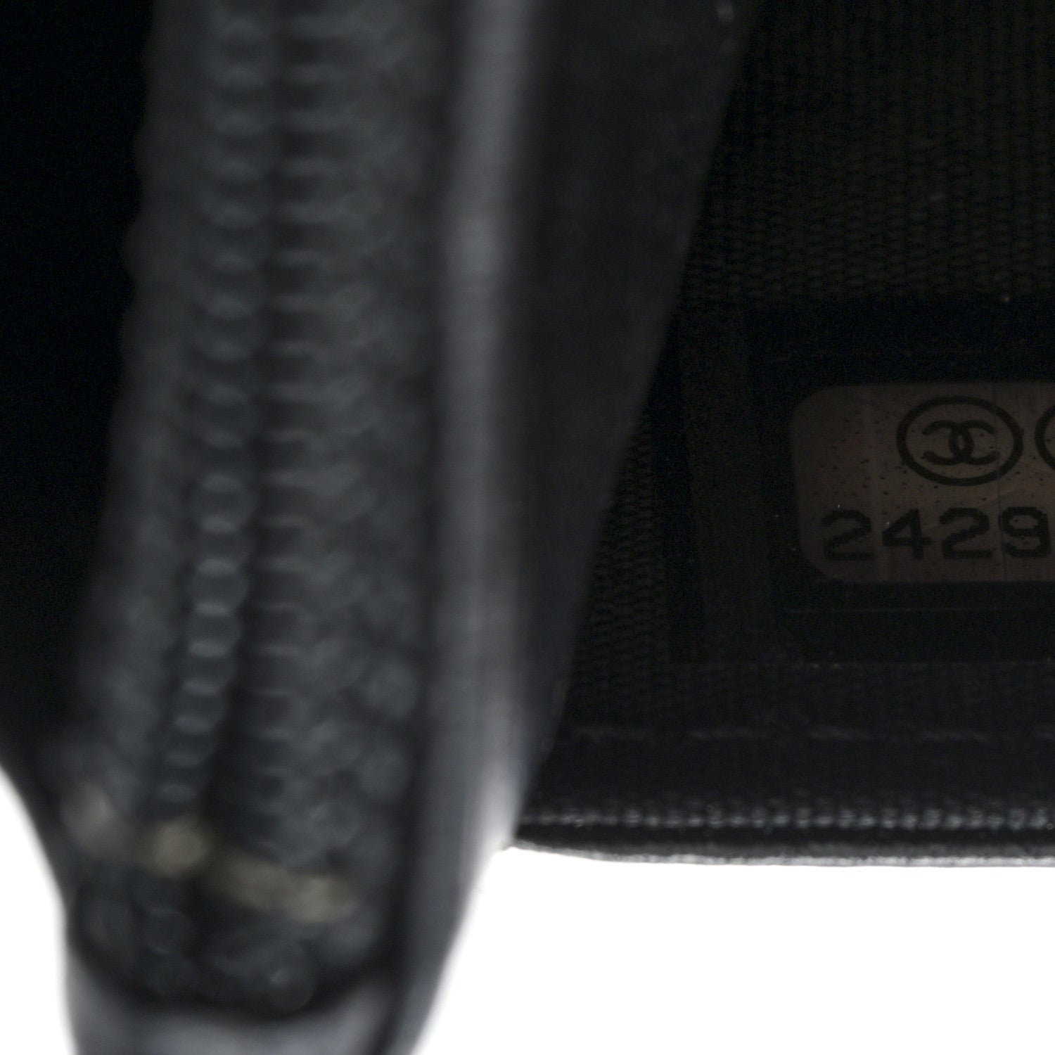 Chanel Lambskin Quilted Wallet On Chain WOC Black Gold