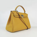 Hermes Kelly 32cm Togo Leather Handbag 6108 Yellow Silve