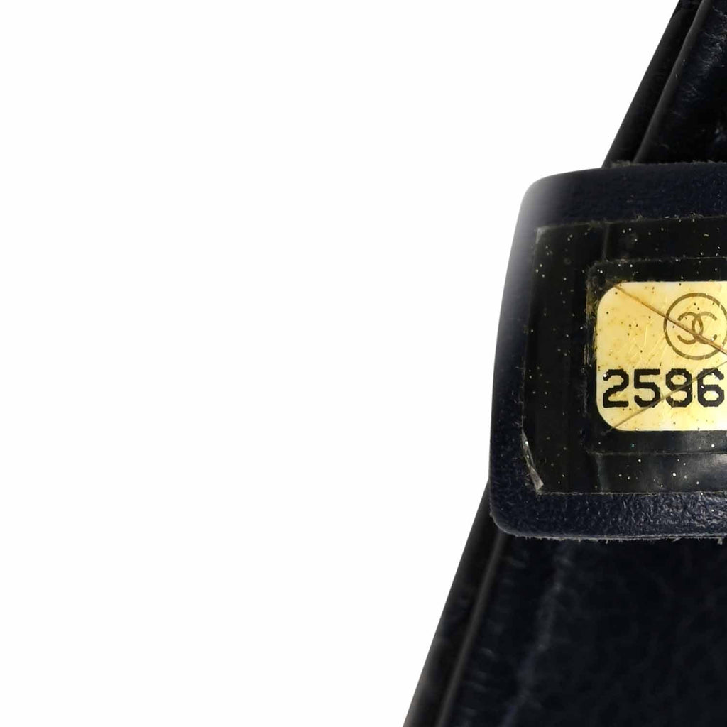 Chanel Calfskin Chevron Quilted Mini Rock The Corner Flap Black