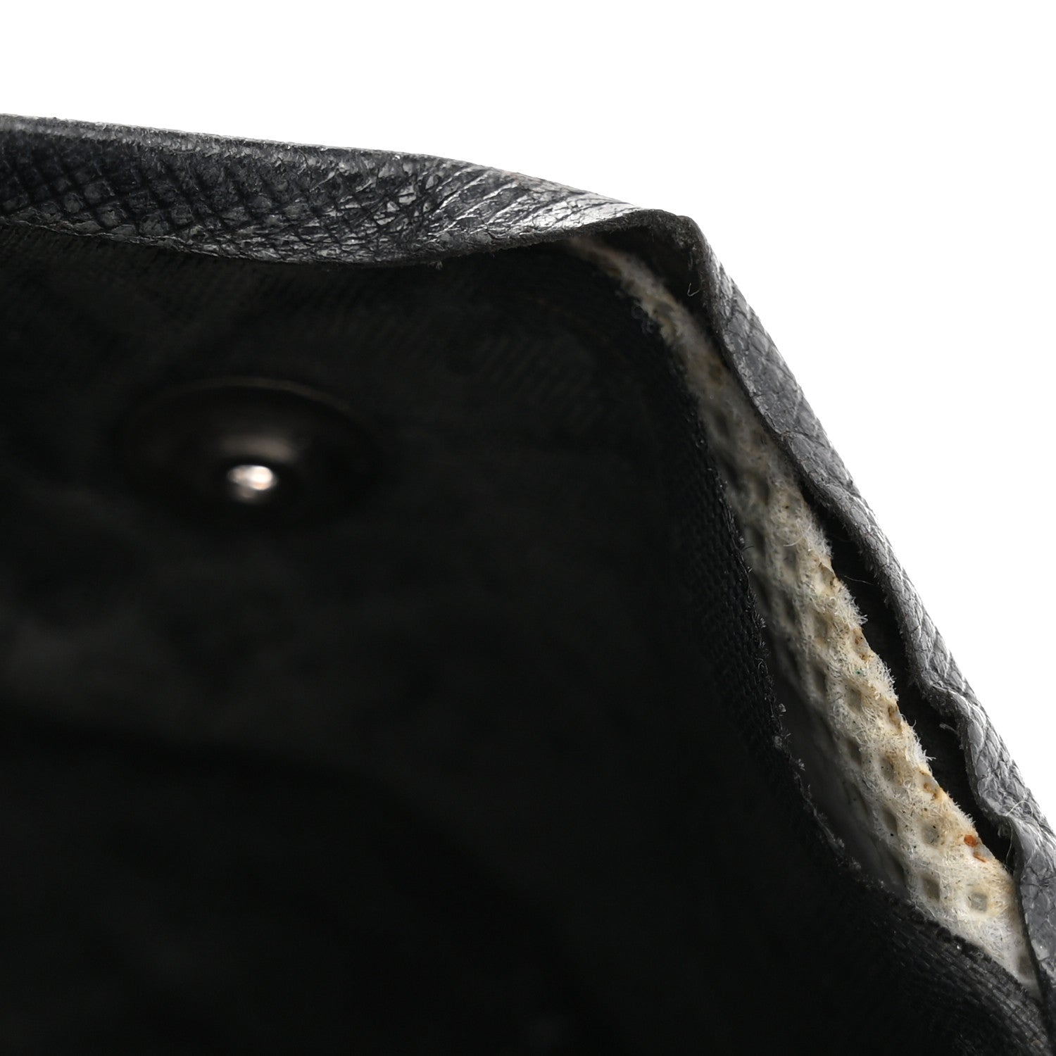 Prada Tessuto Nylon Tri-Fold Compact Wallet  Black