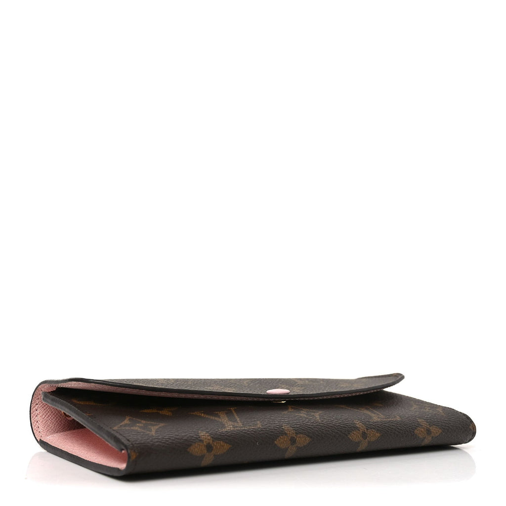 Louis Vuitton Monogram Emilie Wallet Rose Ballerine