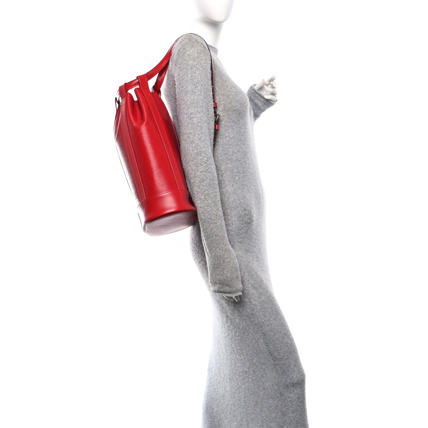 Louis Vuitton Epi Randonnee PM Castillan Red