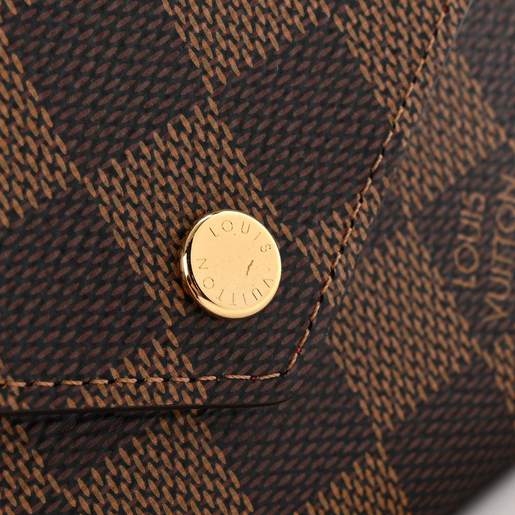 Louis Vuitton Damier Ebene Victorine Wallet Red