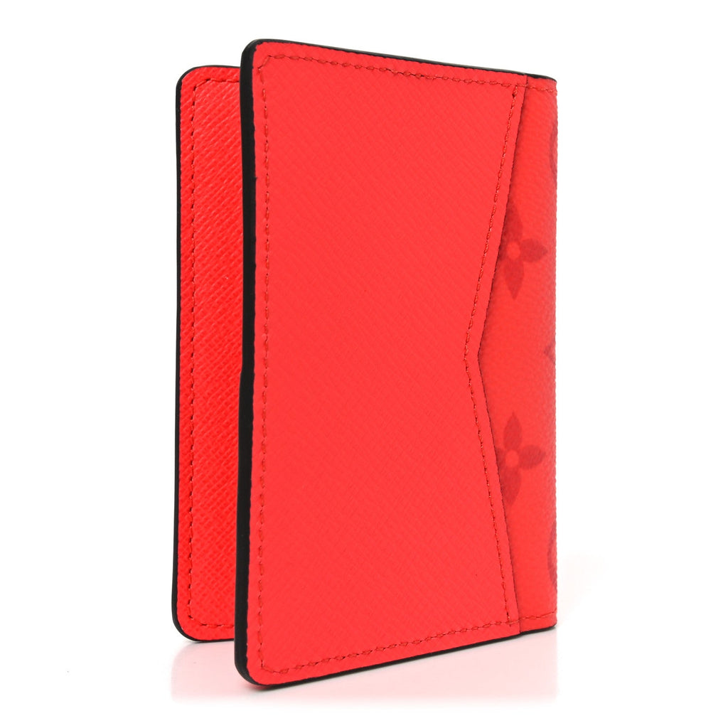 Louis Vuitton Taigarama Pocket Organizer NM Fire Red