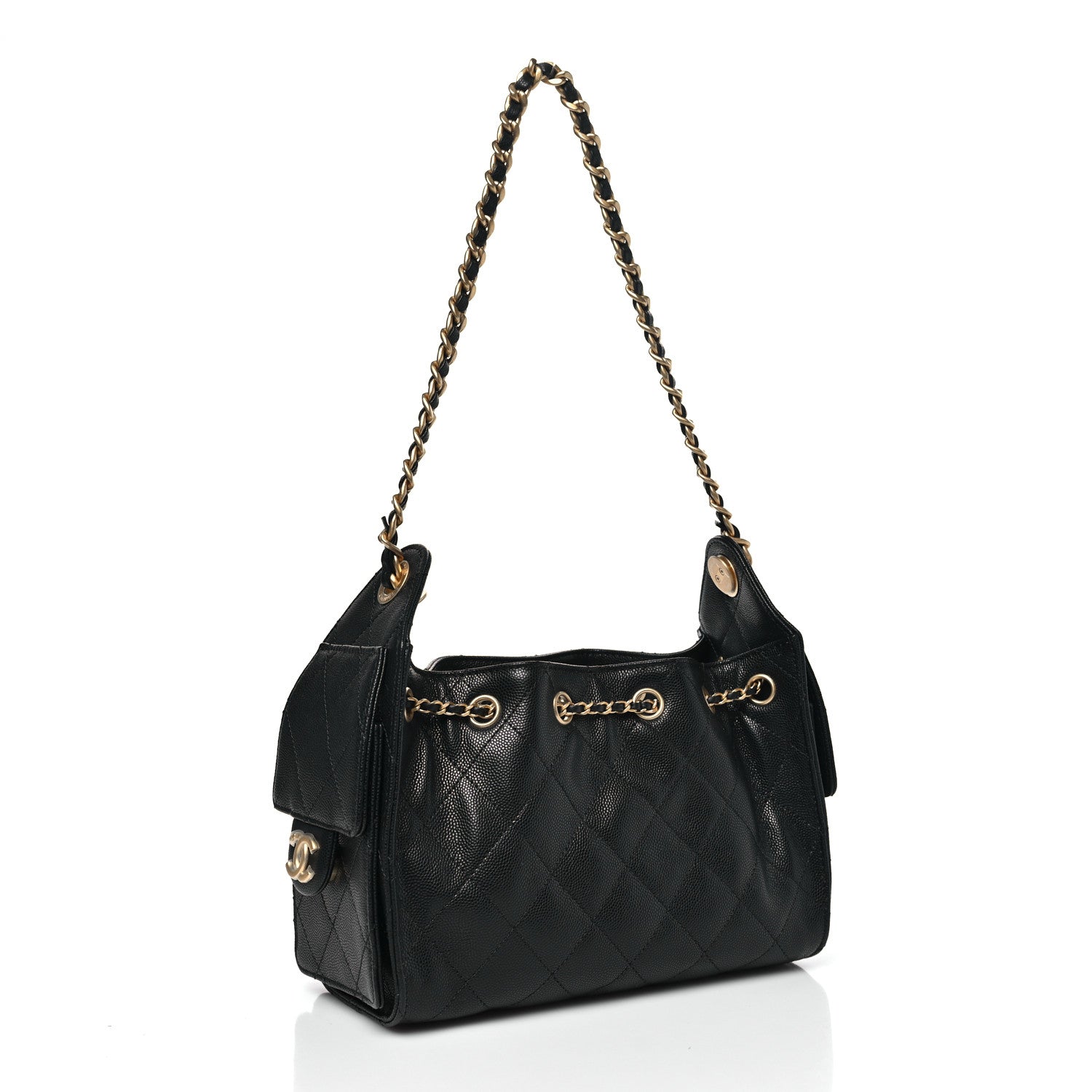 Chanel Caviar Quilted Mini Chanel 25 Handbag Black