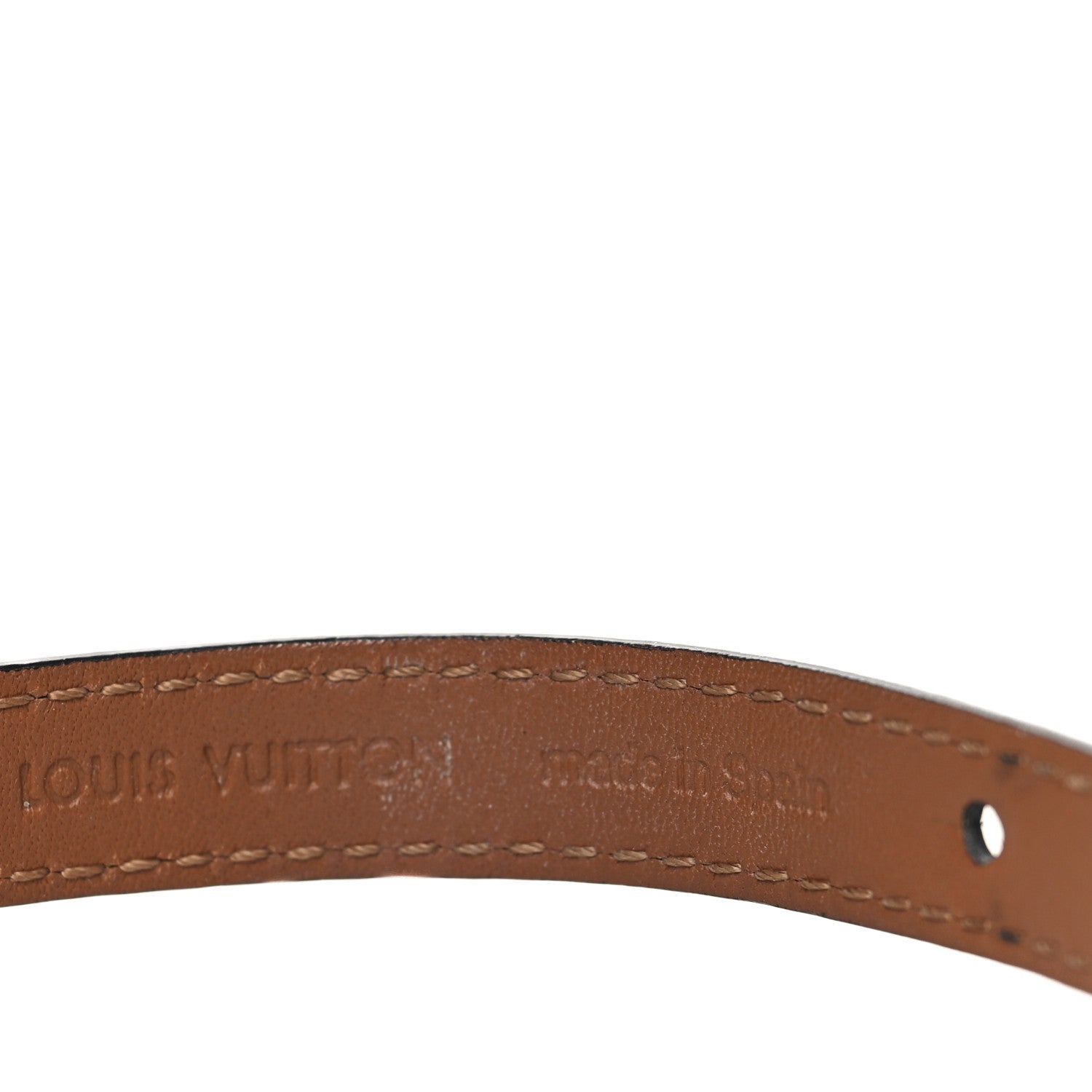 Louis Vuitton Calfskin LV Iconic Bracelet 17 Black