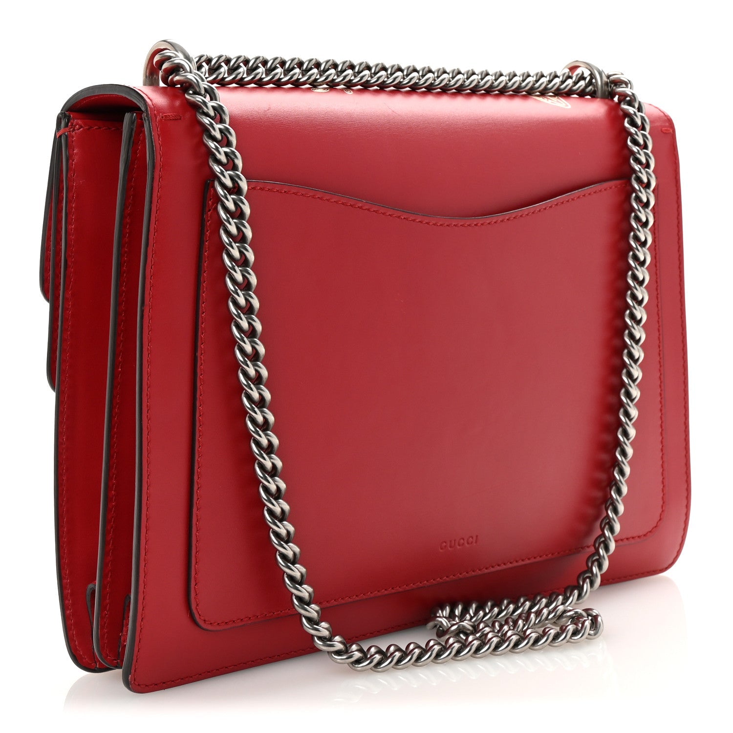 Gucci Calfskin Chinese New Year Medium Dionysus Shoulder Bag Hibiscus Red
