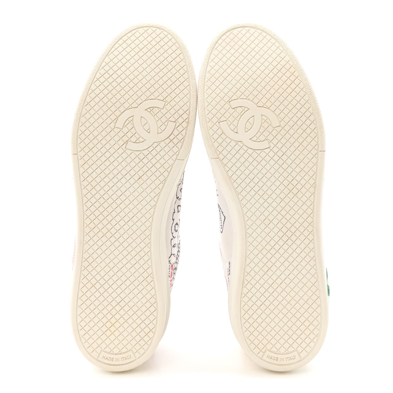 Chanel X PHARRELL WILLIAMS Canvas Womens Sneakers 38 White Multicolor