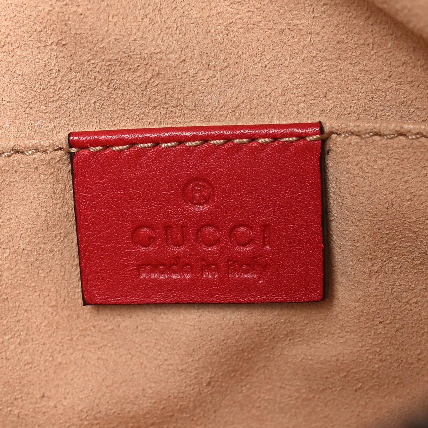 Gucci Calfskin Matelasse GG Marmont Belt Bag 105 42 Hibiscus Red