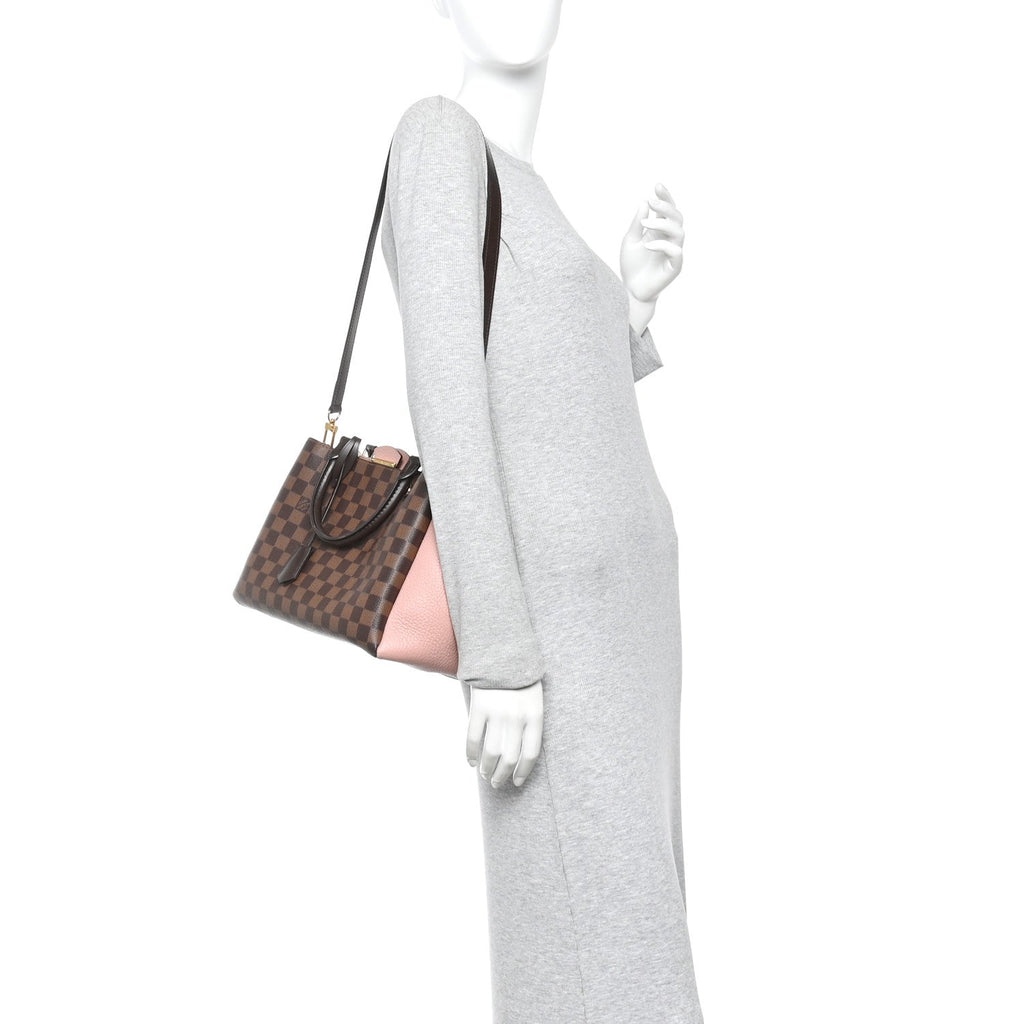 Louis Vuitton Damier Ebene Cuir Taurillon Brittany Magnolia