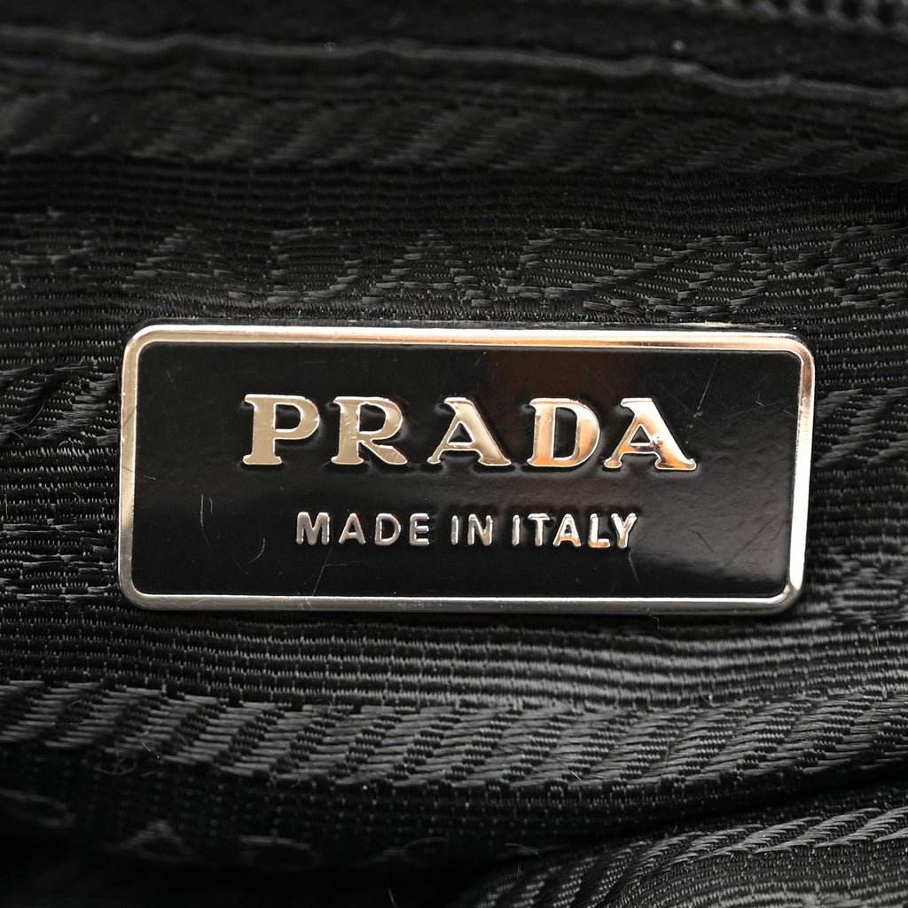 Prada Tessuto Nylon Vela Cinch Backpack Black