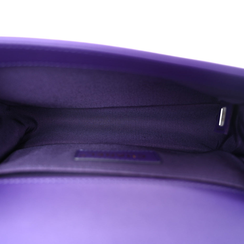Chanel Calfskin Quilted Small Boy Flap Purple