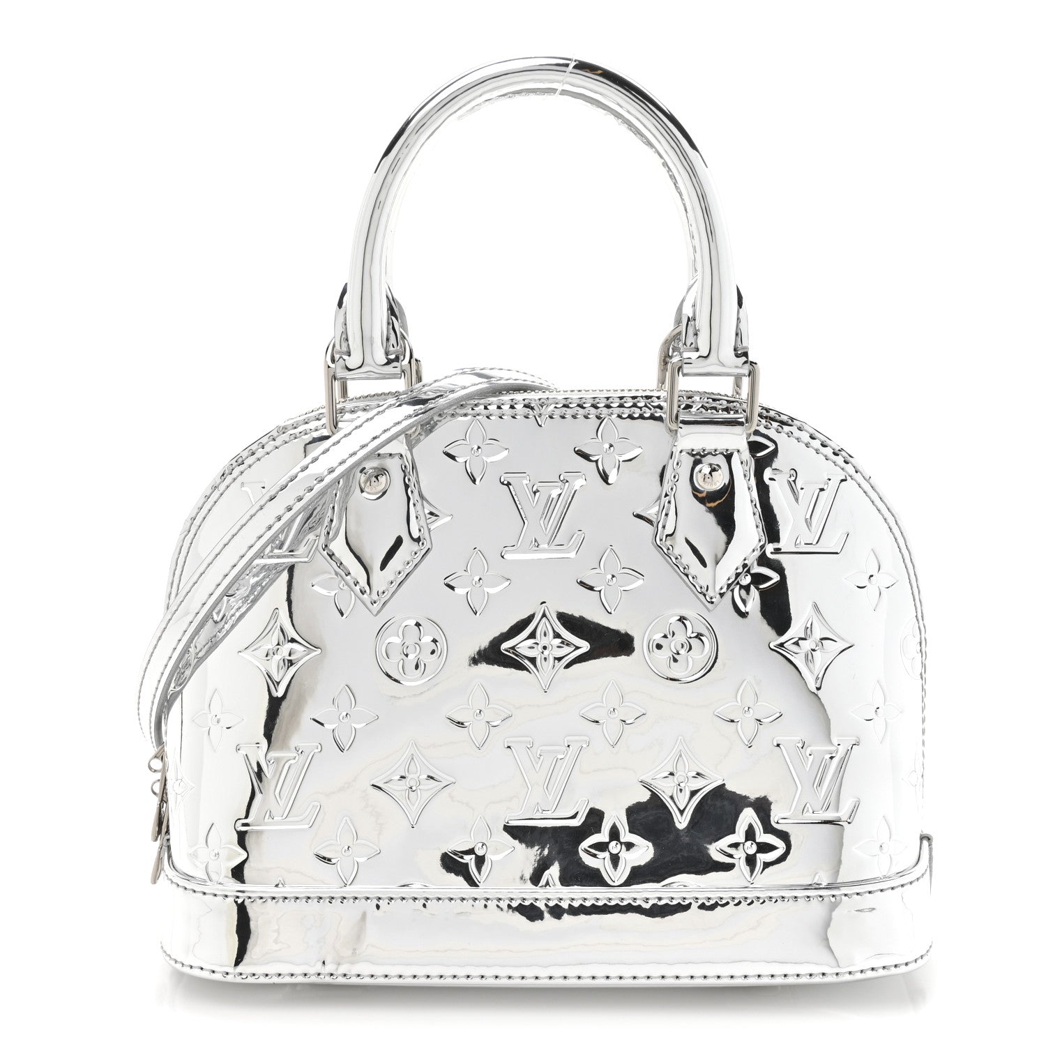 Louis Vuitton Monogram Miroir Alma BB Silver