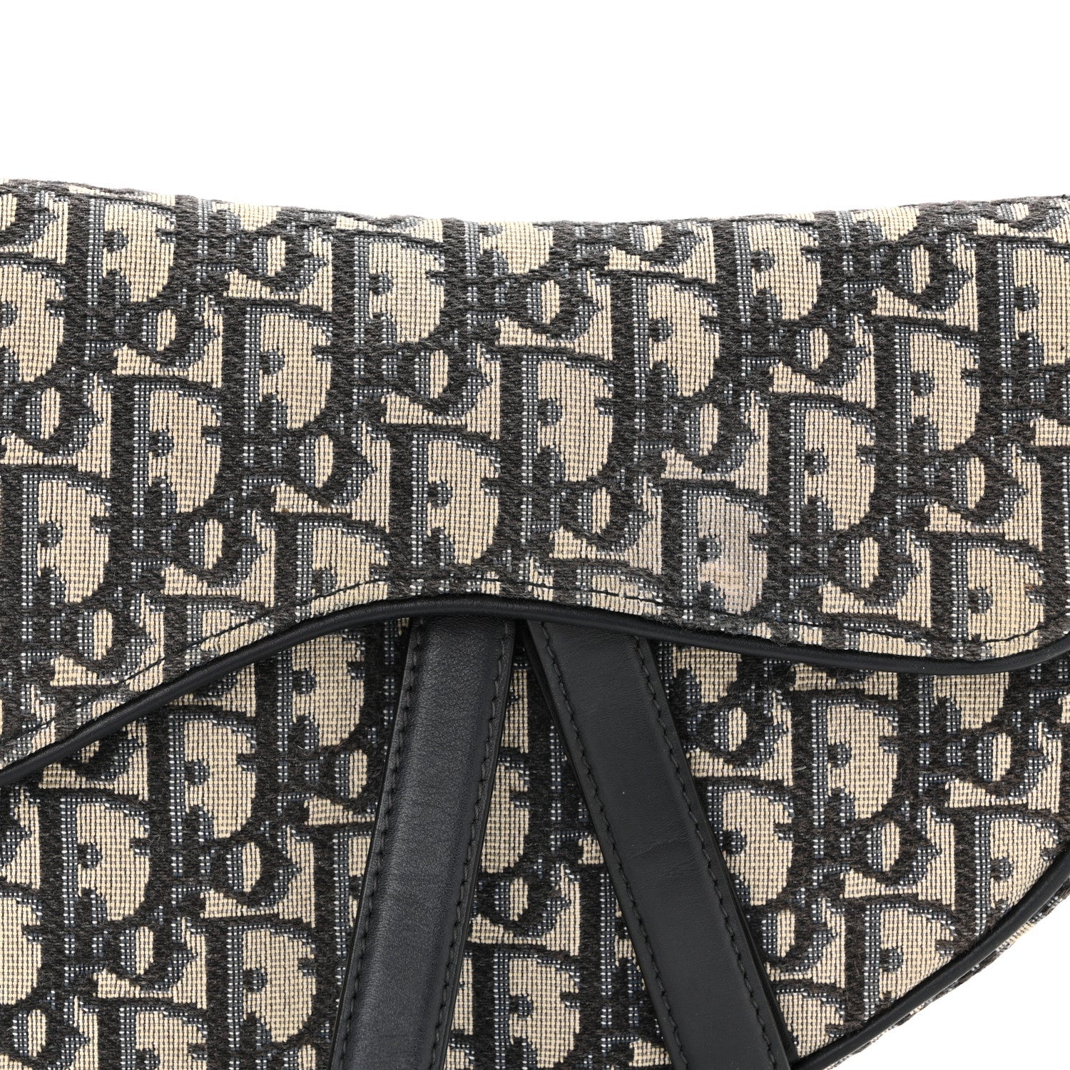 Christian Dior Oblique Saddle Bag Blue