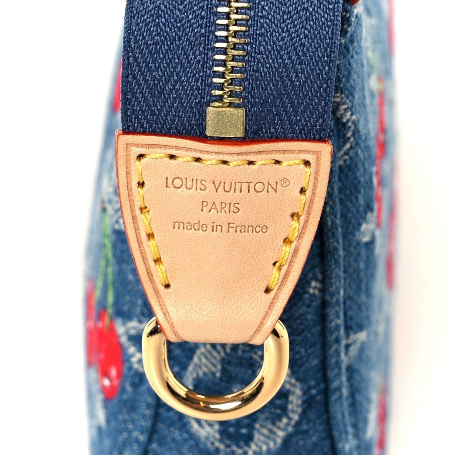 Louis Vuitton LV X TM Monogram Denim Cerises Pochette Accessories Blue
