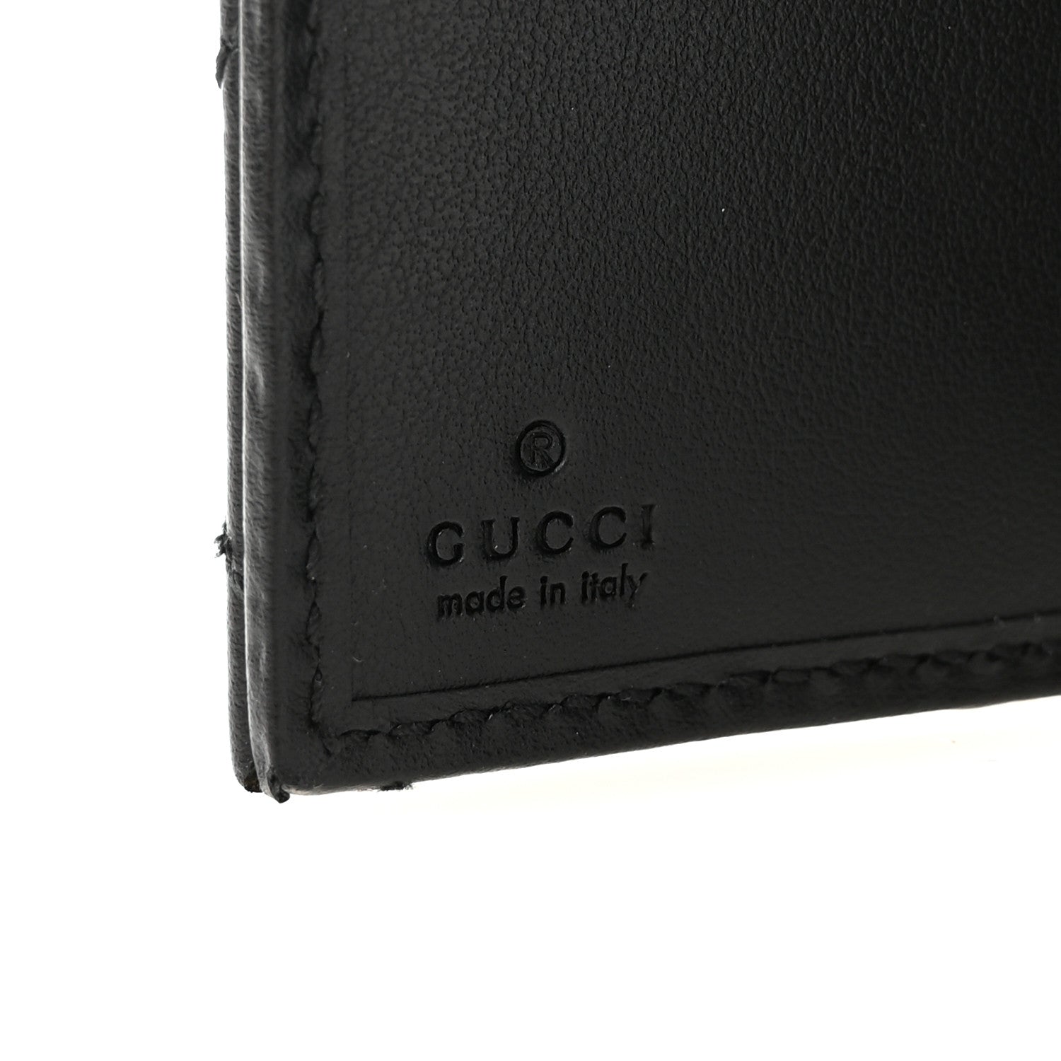Gucci Calfskin Matelasse GG Marmont Card Case Wallet Black