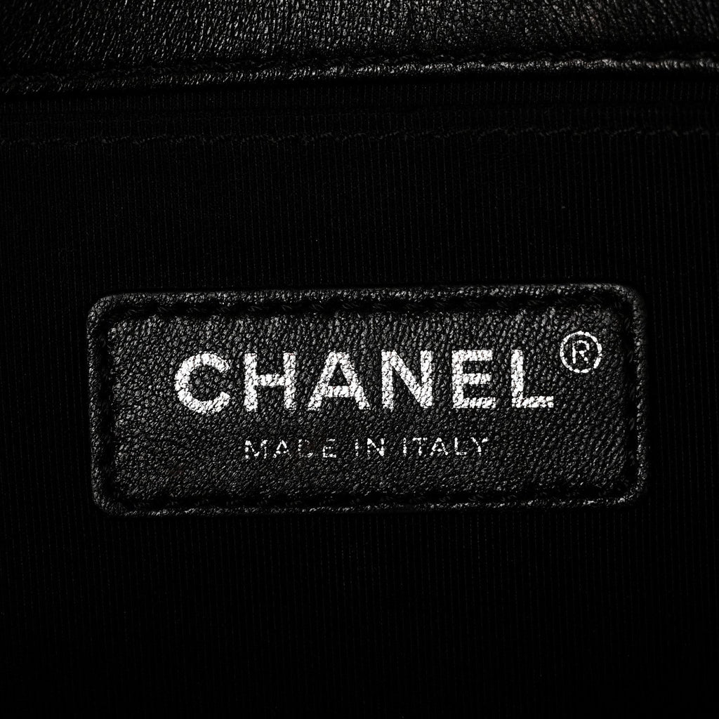 Chanel Lambskin Quilted Medium Boy Flap Black