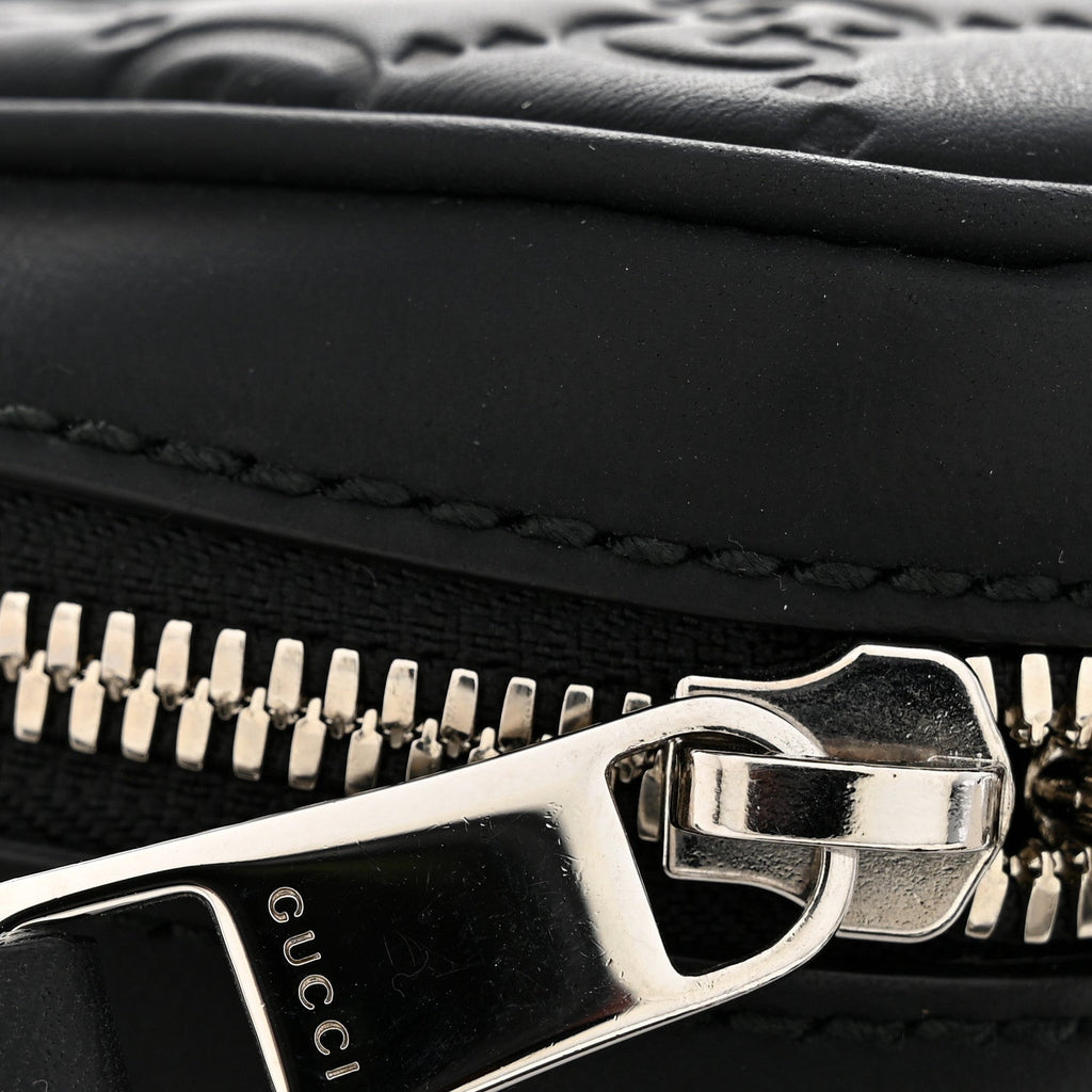 Gucci Rubber Guccissima Laptop Briefcase Black