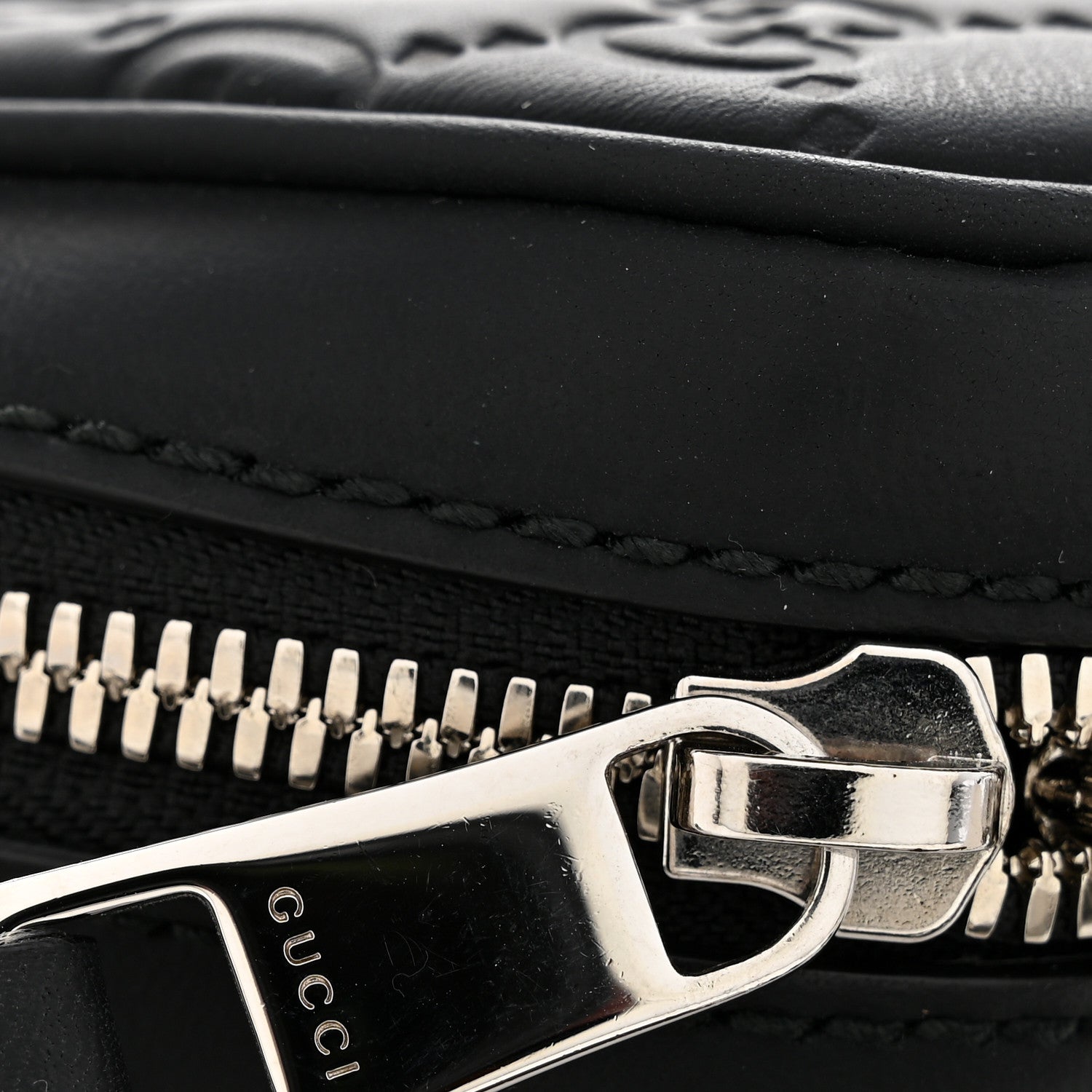 Gucci Rubber Guccissima Laptop Briefcase Black